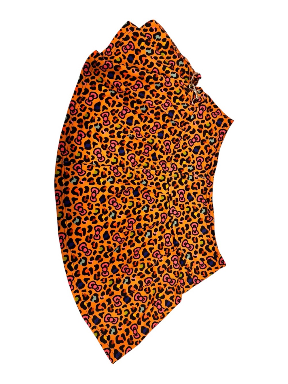 Hello Kitty Orange Leopard Print Skirt with Colorful Spots and Patch - Picture 6 of 8